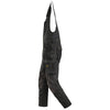 Snickers 6012 AllroundWork, Stretch One-piece Bib and Brace Holster Pockets Black / 36" Waist, 35" Leg