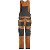 Snickers 6014 AllroundWork, Canvas Stretch One-piece Bib & Brace Holster Pockets