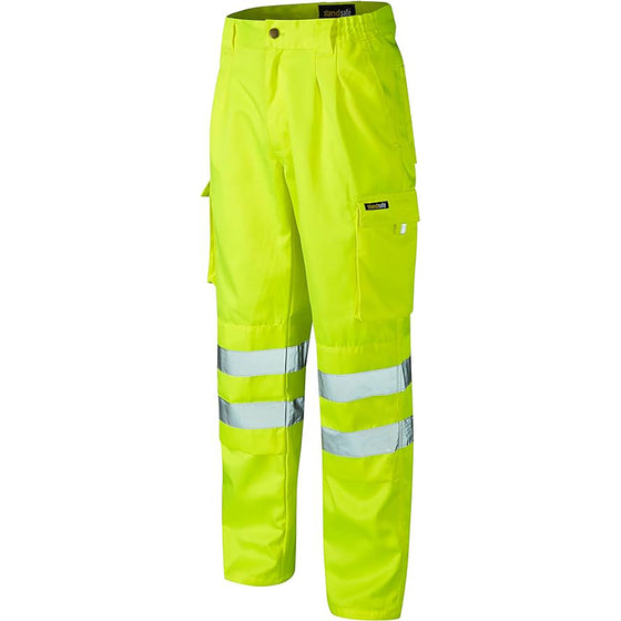 Standsafe HV023 Hi-Vis Yellow Work Trousers - Premium HI-VIS TROUSERS from Workwear Nation Ltd - Just £8.99! Shop now at Workwear Nation Ltd