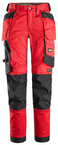  Snickers 6247 Chilli AllroundWork Women's Stretch Trousers Holster Pockets