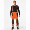 Helly Hansen 71493 Alna 2.0 Hi-Vis Waterproof Shell Construction Bib& Brace Pant Trouser ORANGE/EBONY / 45.5" Waist - 34" Leg