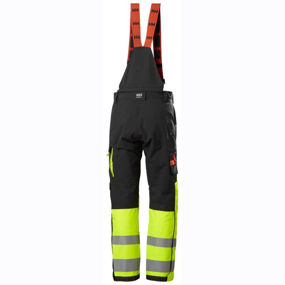 Helly Hansen 71492 Alna 2.0 Hi-Vis Waterproof Shell Bib & Brace Pant YELLOW/EBONY / 33" Waist - 31.5" Leg