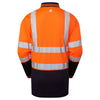 Pulsar P303 Protect Two Tone Long Sleeve Polo Shirt Orange