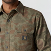 Carhartt 105419 Rugged Flex Relaxed Fit Canvas Fleece-Lined Shirt Jacket