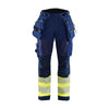 Blaklader 7114 Women's Hi-Vis Waterproof Softshell Trousers - Holster Pocket