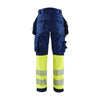 Blaklader 7114 Women's Hi-Vis Waterproof Softshell Trousers - Holster Pocket