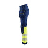 Blaklader 7114 Women's Hi-Vis Waterproof Softshell Trousers - Holster Pocket