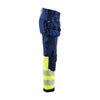 Blaklader 7114 Women's Hi-Vis Waterproof Softshell Trousers - Holster Pocket