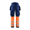 Blaklader 7114 Women's Hi-Vis Waterproof Softshell Trousers - Holster Pocket