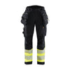 Blaklader 7114 Women's Hi-Vis Waterproof Softshell Trousers - Holster Pocket