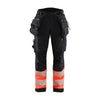 Blaklader 7114 Women's Hi-Vis Waterproof Softshell Trousers - Holster Pocket