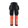Blaklader 7114 Women's Hi-Vis Waterproof Softshell Trousers - Holster Pocket