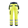 Blaklader 7118 Women's Hi-Vis Waterproof Softshell Trousers - Holster Pockets