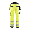 Blaklader 7118 Women's Hi-Vis Waterproof Softshell Trousers - Holster Pockets