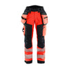 Blaklader 7118 Women's Hi-Vis Waterproof Softshell Trousers - Holster Pockets