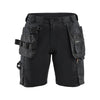 Blaklader 7133 Women's Lightweight Stretch Holster Pocket Shorts Black / UK 10 - Regular Leg