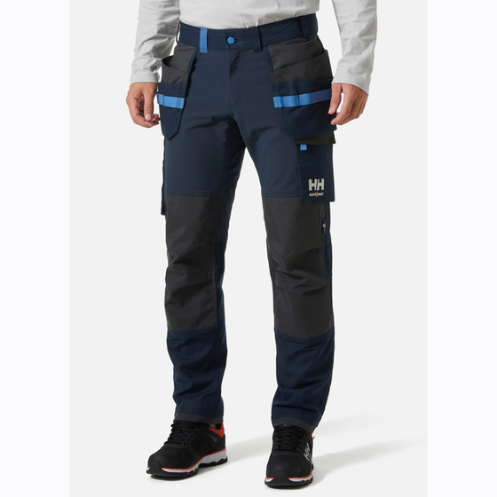 Helly Hansen 77405 Oxford 4-Way Stretch Construction Work Pant Trouser BLUE