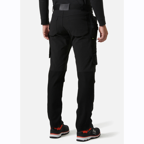 HELLY HANSEN 77405 OXFORD 4-WAY STRETCH CONSTRUCTION WORK PANT TROUSER BLACK