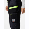 HELLY HANSEN 77405 OXFORD 4-WAY STRETCH CONSTRUCTION WORK PANT TROUSER BLACK / GREY