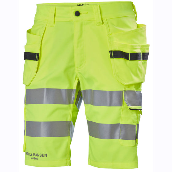 Helly Hansen 77425 Alna 2.0 Hi-Vis Stretch Construction Shorts - Premium HI-VIS SHORTS from Helly Hansen - Just £66.67! Shop now at Workwear Nation Ltd