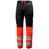 Helly Hansen 77515 UC-ME Service Pants, Class 1 HI VIS RED/EBONY / C54 - 38" Waist - 33" Leg