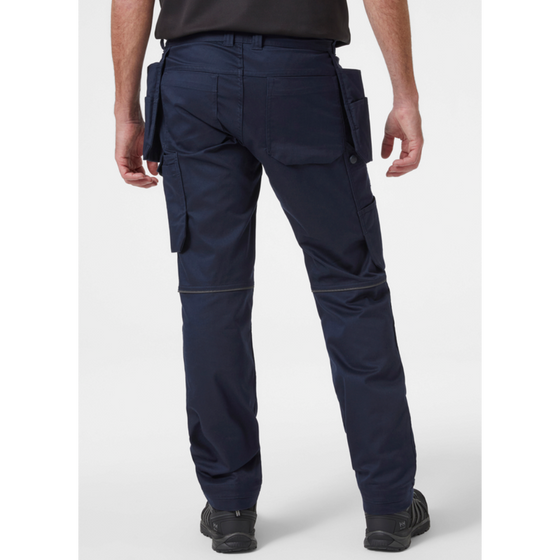Helly Hansen 77521 Manchester Holster Pocket Knee Pad Trousers Navy - Premium KNEE PAD TROUSERS from Helly Hansen - Just £54.29! Shop now at Workwear Nation Ltd