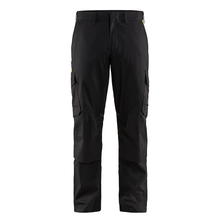  Blaklader 1448 Industry Stretch Kneepad Trousers Black/Hi-Vis Yellow