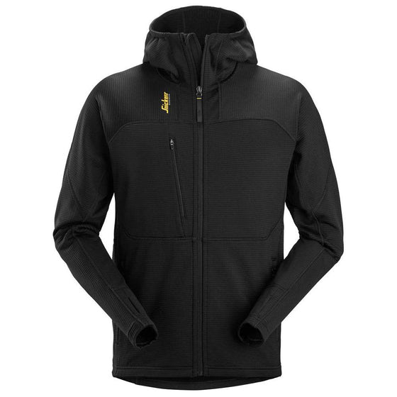 Snickers 9420 Thermal Body Mapping Fleece Full-Zip Hoodie Black / XL