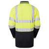 Pulsar Protect P302 Two Tone Long Sleeve Polo Shirt Yellow
