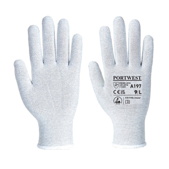 Portwest A197 Antistatic Shell Gloves - Premium GLOVES from Portwest - Just £0.60! Shop now at Workwear Nation Ltd