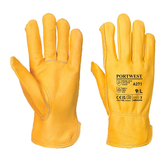 Portwest A271 Lined Driver Glove - Premium GLOVES from Portwest - Just £5.67! Shop now at Workwear Nation Ltd