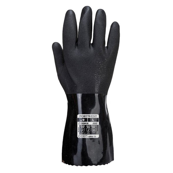 Portwest A882 ESD PVC Chemical Gauntlet Gloves - Premium GLOVES from Portwest - Just £5.70! Shop now at Workwear Nation Ltd