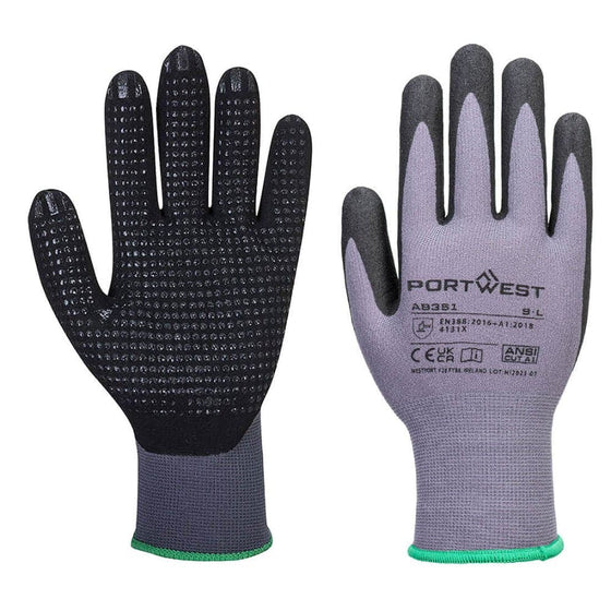 Portwest AB351 Grip 15 Nitrile Dot Glove (Pk12)