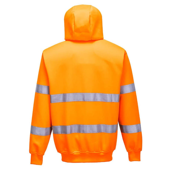 PORTWEST B305 HI-VIS ZIPPED HOODIE