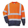 Portwest B306 Hi-Vis Contrast Sweatshirt - Premium HI-VIS SWEATSHIRTS & HOODIES from Portwest - Just £20.96! Shop now at Workwear Nation Ltd