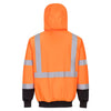 PORTWEST B315 HI-VIS CONTRAST ZIPPED HOODIE