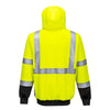 PORTWEST B315 HI-VIS CONTRAST ZIPPED HOODIE