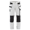 Blaklader 1079 4-Way Stretch Painters Work Trousers White/Dark grey / 34" Waist, Regular Leg
