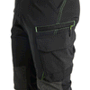 Blaklader 1422 4-Way Stretch Service Work Trousers Black / Hi-Vis Yellow