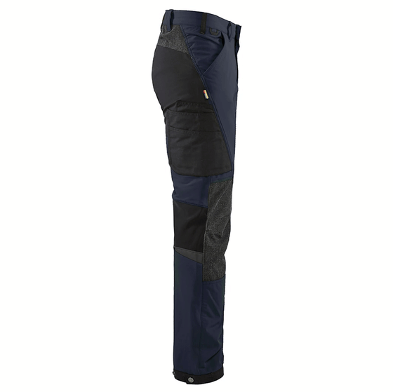 Blaklader 1422 4-Way Stretch Service Work Trousers Navy Blue / Black Only Buy Now at Workwear Nation!