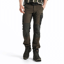  Blaklader 1422 4-Way Stretch Service Work Trousers Dark olive green/Black / 32" Waist, Regular Leg