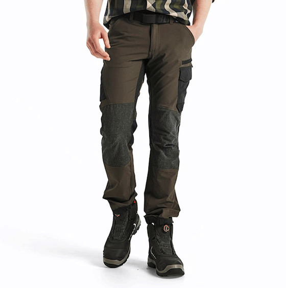 Blaklader 1422 4-Way Stretch Service Work Trousers Dark olive green/Black / 32" Waist, Regular Leg