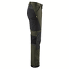 Blaklader 1422 4-Way Stretch Service Work Trousers Dark olive green/Black / 32" Waist, Regular Leg