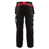 Blaklader 1555 Pantalon de travail pour artisans avec poche holster noir / rouge Achetez maintenant chez Workwear Nation !