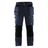 Blaklader 1555 Pantalon de travail pour artisans avec poche holster Bleu marine foncé / noir Achetez maintenant chez Workwear Nation !