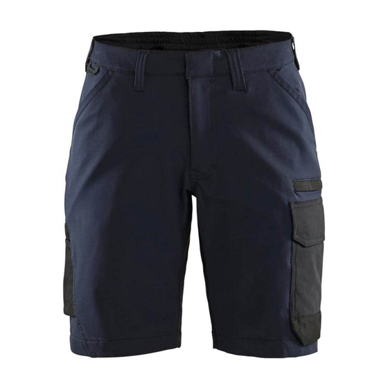 Blaklader 7123 4-Way Stretch Womens Service Shorts Black/Dark grey / UK 14, Regular Leg