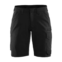  Blaklader 7123 4-Way Stretch Womens Service Shorts Black/Dark grey / UK 14, Regular Leg