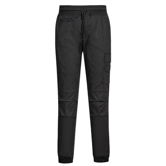 PORTWEST C074 STRETCH CHEF JOGGERS Black Medium - Workwear Nation Ltd