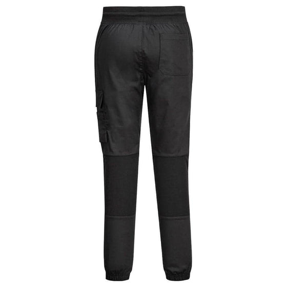 PORTWEST C074 STRETCH CHEF JOGGERS Black Medium - Workwear Nation Ltd