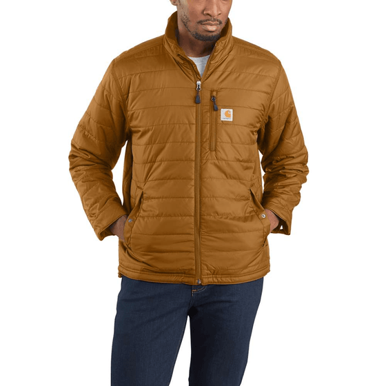 Carhartt 102208 Gilliam Rain Defender Relaxed Fit Lightweight Insulated Jacket CARHARTT BROWN / LARGE
